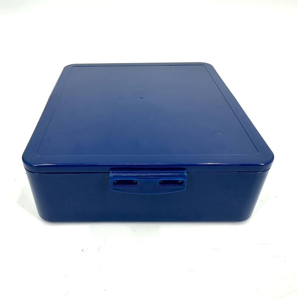Pottery Barn Kids Bento Box Navy Blue Container Lunchbox with 5 compartments
